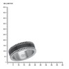 s.Oliver 20150_8 Men's Ring 8 mm Carbon Stainless Steel Size