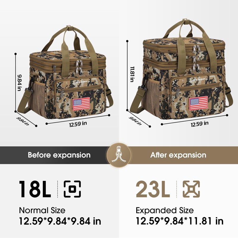 Maelstrom Tactical Lunch Box for Men, 23L Insulated Lunch Bag,
