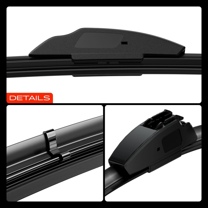 A-Premium Pack of 2 Front Windshield Wiper Blades with Wear