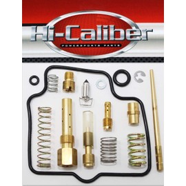 Hi-Caliber Powersports Parts Carburetor Rebuild Kit for 2002-2009 2012-2014 Suzuki LT-F 250 Ozark ATVs Carb Repair