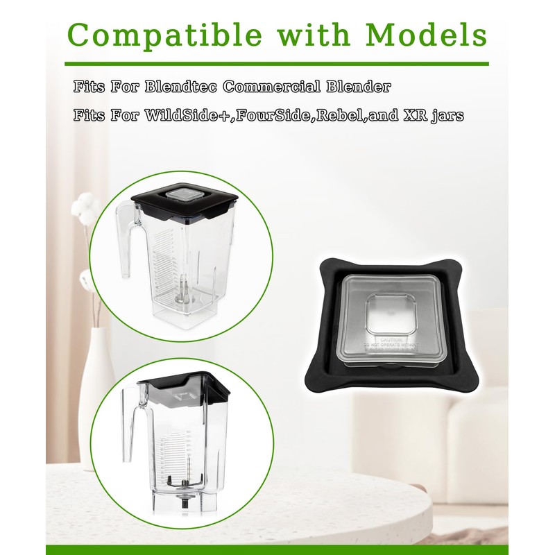 Blender Latching Lid Replacement Compatible with Blendtec Commercial WildSide+ and