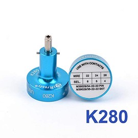JRready K280 Crimper Positioner Head for AS22520/2-01 NEW-AS2 ACT-AS2 Crimping Pliers for M39029/34-22-22 PIN,M39029/35-22-22 SKT(1PCS)