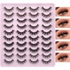JIMIRE Eyelashes Fluffy 5D Natural False Eyelashes 5 Styles Mixed