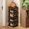 Vertical Shoe Rack - Tall Narrow Shoe Rack Organizer for