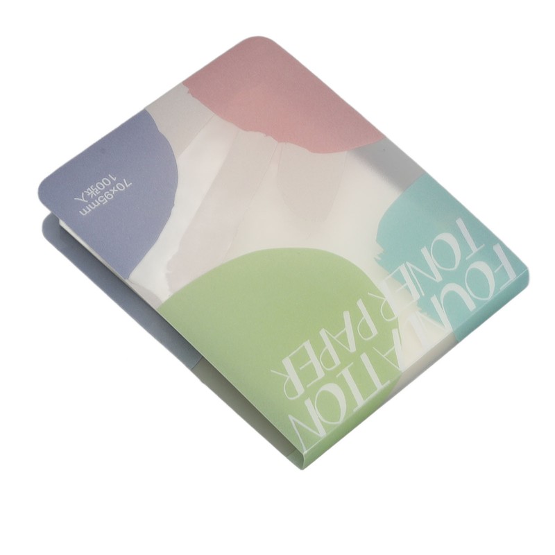 2pcs Liquid Foundation Palette Paper Disposable Makeup Coloring Paper with