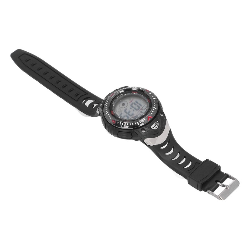 Black Men Digital Watch Waterproof LED Backlight Stopwatch Countdown 12/24