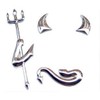 Eyourlife 3D Chrome Devil Demon Sticker Decal Auto Car Emblem