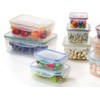 Ecoplast Set of 3 Clear Containers, Stackable and Airtight, Ideal