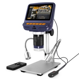Andonstar AD106S USB Digital Microscope, 4.3" Screen Microscope for Soldering/PCB/Watch/Phone Repair Tools with Stand and IR Remote Control