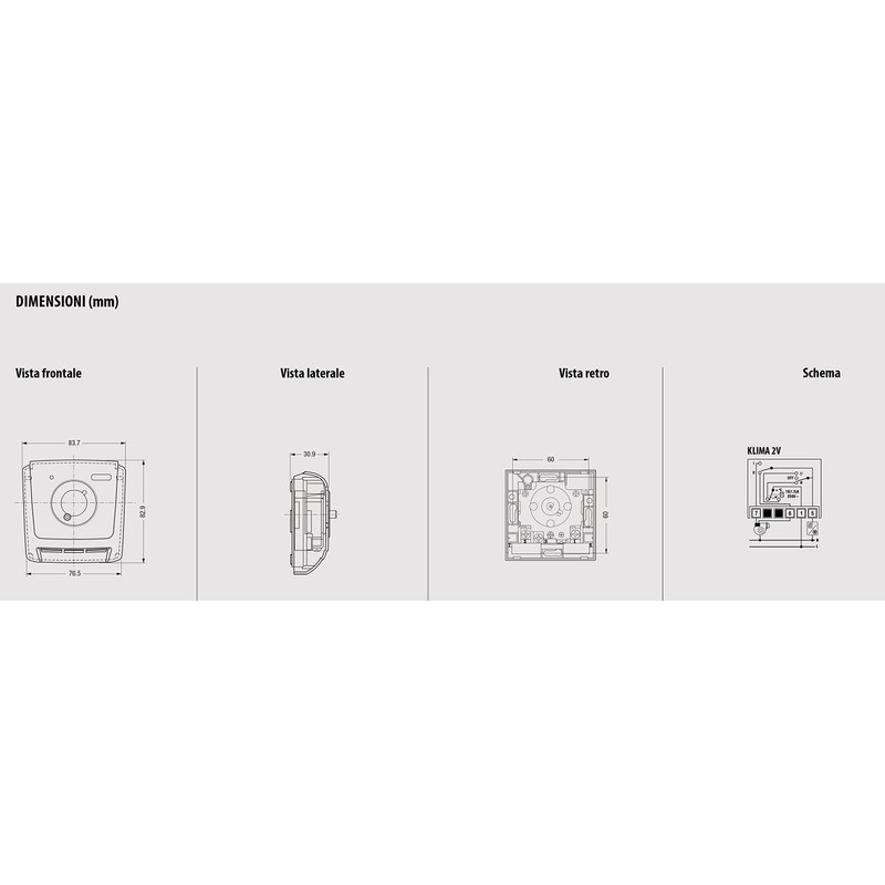Vemer VE024600 Klima 2 V Expansion Wall Gas Thermostat for