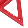 Woodworking Triangle Ruler Aluminium Alloy British System Measuring Tool for