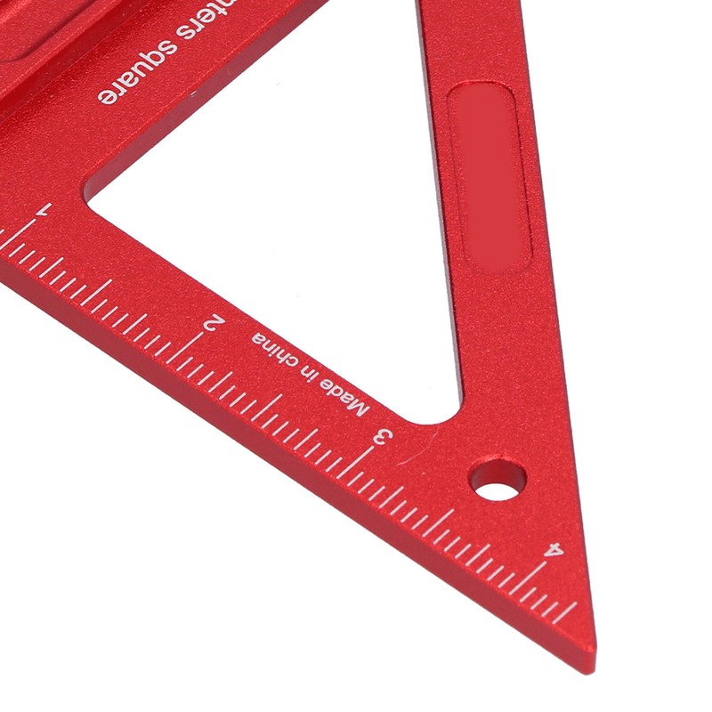 Woodworking Triangle Ruler Aluminium Alloy British System Measuring Tool for