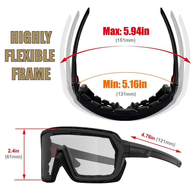 WDP100 Q38 Powersports Motorcycle anti fog Riding Ski Sports glasses