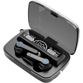 M19 Wireless Earbuds Bluetooth V5.3, 90H Playtime Premium Sound Quality 9D HiFi Deep Bass Ear Buds, 2000mAh Charging Case Built in Mic Waterproof Noise Reduction Headphones for Running & Sport