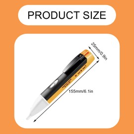 Asheyya 3 PCS Voltage Tester Pen, Non-Contact Electric Tester Pen, 90V-1000V Volt Stick with Flashlight and Buzzer Alarm