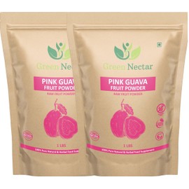 Pink Guava Fruit Powder (1 lb Bag), Unsweetened, Non-GMO, Vegan and Gluten Free (16 Oz - 2 Pack)