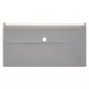 Office Depot® Brand 2-Pocket Envelope, 1-1/4" Expansion, Check Size, Gray