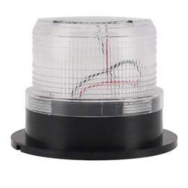 Solar Strobe Warning Safety Flashing Light Waterproof LED Emergency Warning Light with Strong Magnetic Base for Snow Removal Car Forklift Truck Reddish Blue