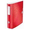 Leitz Wow Lever Arch File, Metallic Red, A4 Folder, Curved