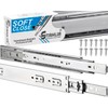 Drawer Runners, Pack of 2, Full Extension, with Self-Closing &