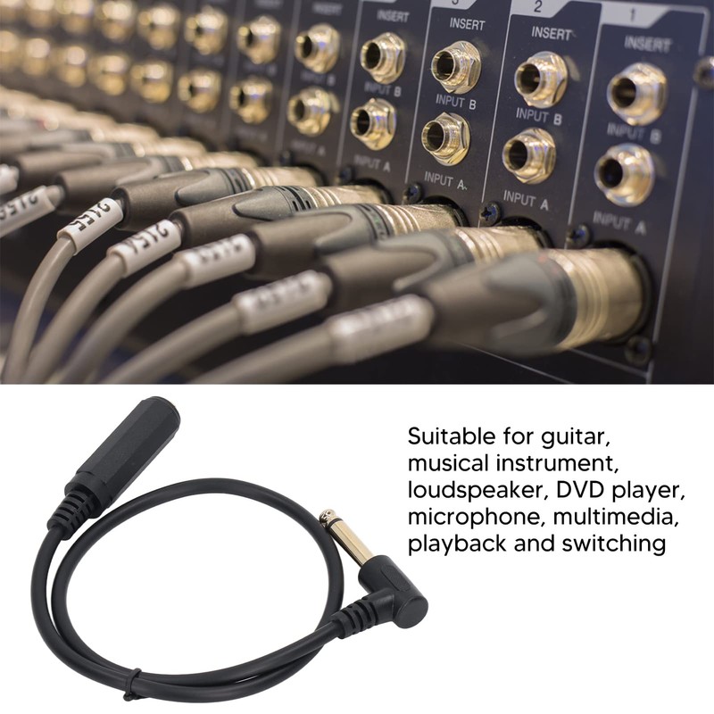 Acouto Cable de Audio Macho a Hembra de 6,35 Mm
