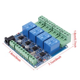 1pc DC 12V 4 Channel Relay Module Relay Board Microcontroller Communication with Optocoupler Protection STM8S103F3