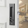 AcxdJnye 6.3” Privacy Pocket Door Lock Hardware with Key Double
