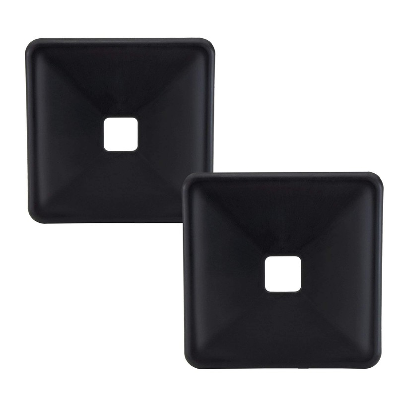 2 RV 4" RUBBER BUMPER PLUG END CAP COVER w/Tabs