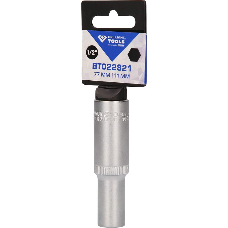 BRILLIANT TOOLS BT022821 1/2 Inch Hex Socket Long Version 11