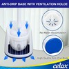 CELOX Toilet Bowl Brush and Holder, Bathroom Cleaning Kit, 2
