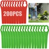 200 Pcs Plastic Grass Trimmer Blades, Cordless Strimmer Blades 83