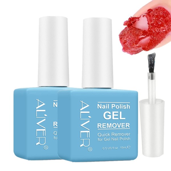 Gel Nail Polish Remover -2 Pack, Professional Gel Polish Remover,