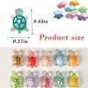 100 Pcs Resin Luminous Turtle Mini Figurines, Glow in The