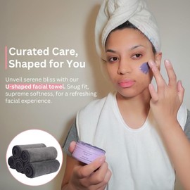 Efforest - Toallas faciales para esteticistas - Toalla de spa suave de microfibra para el cuidado de la piel, masaje y uso profesional (blanco, paquete de 5)