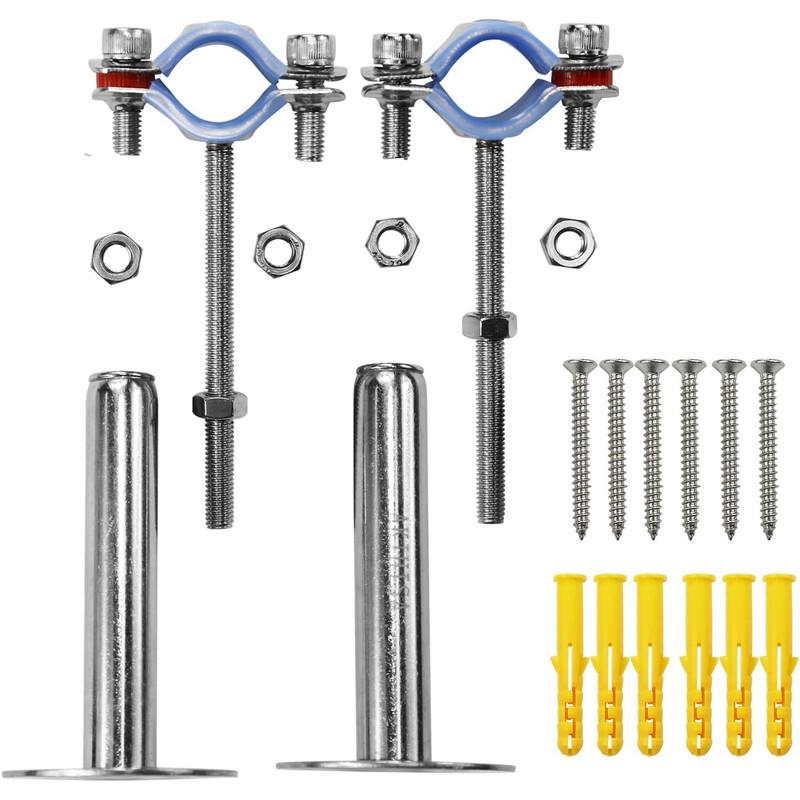 WYKA 4 to 4-1/4 Inch Ceiling Mount Pipe Support,2 Pack