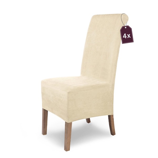 Scheffler Home Stretch Chair Cover, Leon Elastic Suede Chair Cover,