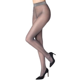 MARILYN Naked Luxe Silky Tights 40 Denier (Grey, S)