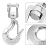 Load Hook, Slip Hook with Latch, Stainless Steel Chain Hook,