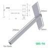 Vertical Shelf Bracket, Hardening Hardware, Inload, Square Pipe, 0.6 x