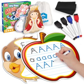 Coogam Handwriting Practice Cards, Dry Erase Alphabet Letters Tracing Flashcards ABC Learning Activities, Montessori Educational Writing Practicing Toy Gift for Preschool 3 4 5 6 Years Old Kids