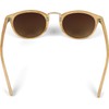 styleBREAKER Sunglasses in Wood Look and Round Lenses, Plastic and