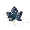 Rhinestone Maple Leaf Brooch Tree Lapel Pin Bling Crystal Pin
