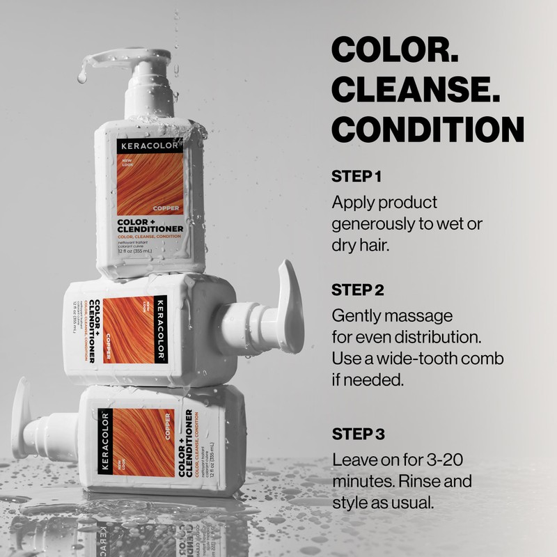 Keracolor Clenditioner COPPER Hair Dye - Semi Permanent Hair Color