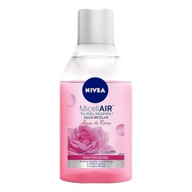 NIVEA Agua de Rosas Agua Micelar (400 ml) - Remueve Maquillaje a Prueba de Agua, Tonifica, Purifica, Limpia y Refresca la Piel sin Secarla - Ideal para Todo Tipo de Piel