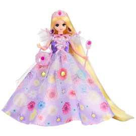 Takara Tomy Licca TAKARA TOMY "Licca-chan Doll, Princess Yumemiru, Shiny Floral, Miyu-chan" Dress-up Doll, Pretend Play, Toy, Ages 3 and Up, Toy Safety Standards, ST Mark Certified