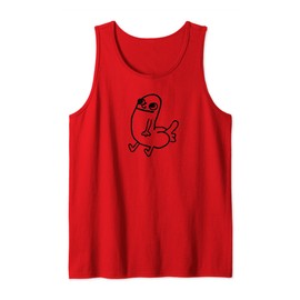 Dickbutt Meme Shirt Tank Top, blue