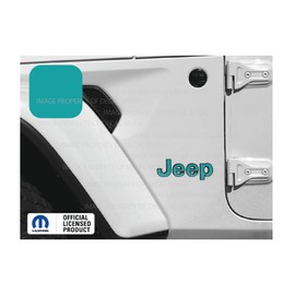Decal Mods Fender Jeep Fender Flat Overlay Decal Graphic fits Jeep Wrangler JL/JT (2018-2024) (Set of 2) Turquoise/Teal CTEAL | SJ8Z3