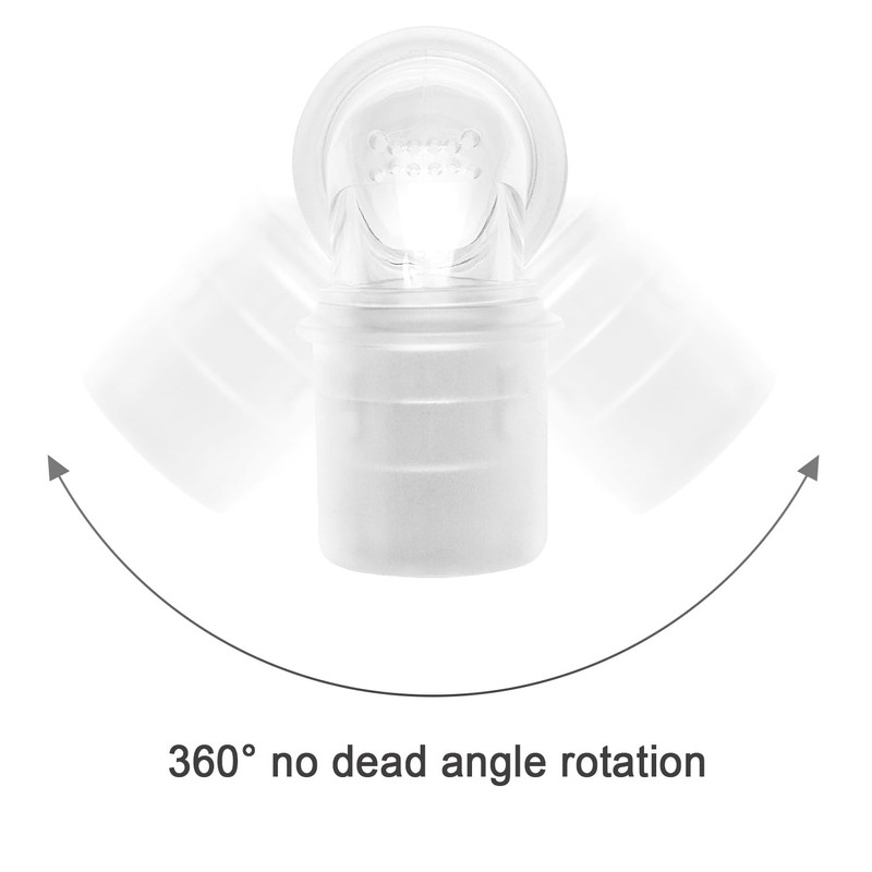 2 Packs Replacement Elbow/Swivel Compatible with DreamWear and DreamWisp,Tubing Quick-Release