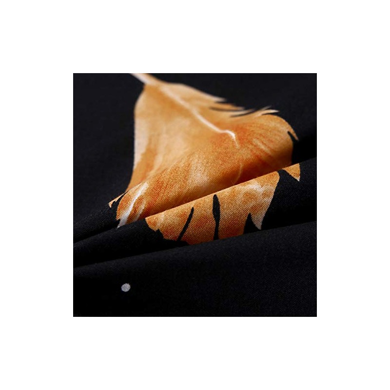 Chickwin Set of 2 Pillowcases, Starry Sky-Feather Pattern, 100% Polyester,