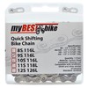 myBESTbike Bicycle Chain with Quick Connections, Powerful Bicycle Chain, 116